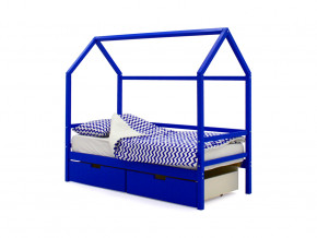 Кровать-домик Svogen с ящиками синий в Арамиле - aramil.magazinmebel.ru | фото