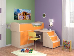 Кровать Дюймовочка 2 Оранжевая в Арамиле - aramil.magazinmebel.ru | фото - изображение 1