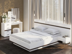Кровать двойная Соло 1600 Белый в Арамиле - aramil.magazinmebel.ru | фото - изображение 2