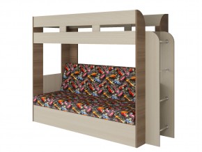Кровать двухъярусная Карамель 75 шимо ткань машинки в Арамиле - aramil.magazinmebel.ru | фото - изображение 1