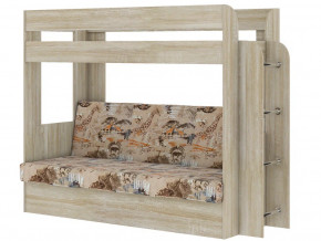 Кровать двухъярусная Карамель 75 сонома-саванна в Арамиле - aramil.magazinmebel.ru | фото