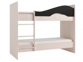 Кровать двухъярусная Мая на латофлексах млечный дуб-венге в Арамиле - aramil.magazinmebel.ru | фото