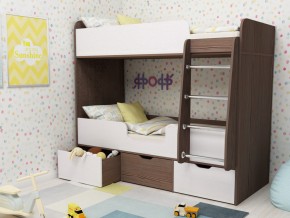 Кровать двухъярусная Малыш двойняшка бодега-белый в Арамиле - aramil.magazinmebel.ru | фото - изображение 1