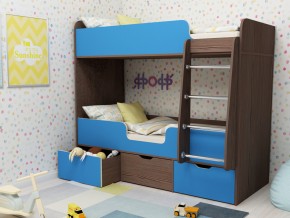 Кровать двухъярусная Малыш двойняшка бодега-голубой в Арамиле - aramil.magazinmebel.ru | фото - изображение 1