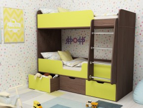 Кровать двухъярусная Малыш двойняшка бодега-лайм в Арамиле - aramil.magazinmebel.ru | фото