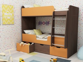 Кровать двухъярусная Малыш двойняшка бодега-оранжевый в Арамиле - aramil.magazinmebel.ru | фото