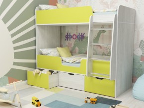 Кровать двухъярусная Малыш двойняшка винтерберг-лайм в Арамиле - aramil.magazinmebel.ru | фото