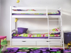 Кровать двухъярусная Сонечка с ящиками и лестницей в Арамиле - aramil.magazinmebel.ru | фото - изображение 2