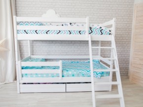 Кровать двухъярусная Сонечка с наклонной лестницей и ящиками в Арамиле - aramil.magazinmebel.ru | фото - изображение 1