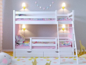 Кровать двухъярусная Сонечка с наклонной лестницей и ящиками в Арамиле - aramil.magazinmebel.ru | фото - изображение 5