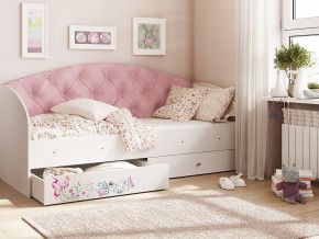Кровать Эльза Белый-розовый в Арамиле - aramil.magazinmebel.ru | фото