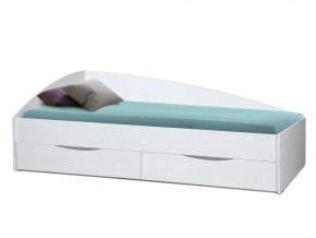 Кровать Фея-3 асимметричная 2000х900 белый в Арамиле - aramil.magazinmebel.ru | фото - изображение 1