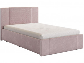 Кровать Хлоя 1200 велюр нежно-розовый в Арамиле - aramil.magazinmebel.ru | фото