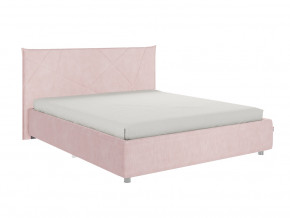 Кровать Квест 1600 велюр нежно-розовый в Арамиле - aramil.magazinmebel.ru | фото - изображение 1