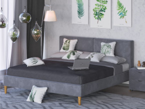 Кровать Линси 1400 серый в Арамиле - aramil.magazinmebel.ru | фото - изображение 2