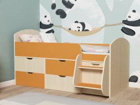 Кровать Малыш-7 Дуб-Оранжевый в Арамиле - aramil.magazinmebel.ru | фото