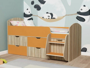 Кровать Малыш-7 Ясень-оранж в Арамиле - aramil.magazinmebel.ru | фото - изображение 1