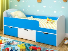 Кровать Малыш Мини Белое дерево-Голубой в Арамиле - aramil.magazinmebel.ru | фото - изображение 1