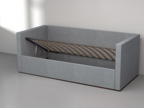 Кровать мягкая с подъёмным механизмом арт. 030 серый в Арамиле - aramil.magazinmebel.ru | фото - изображение 2