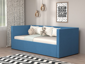 Кровать мягкая с подъёмным механизмом арт. 030 синий в Арамиле - aramil.magazinmebel.ru | фото