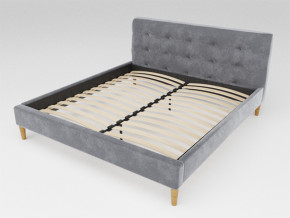 Кровать Пайли 1200 серый в Арамиле - aramil.magazinmebel.ru | фото