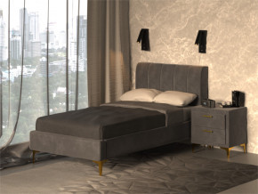 Кровать Рошаль 900 серый в Арамиле - aramil.magazinmebel.ru | фото - изображение 2