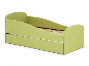 Кровать с ящиком Letmo авокадо (рогожка) в Арамиле - aramil.magazinmebel.ru | фото