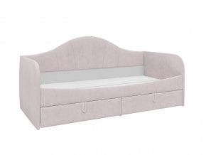 Кровать с мягкой обивкой Алиса ПМ-332.18 велюр розовый в Арамиле - aramil.magazinmebel.ru | фото - изображение 1