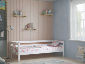 Кровать с задней защитой Соня Вариант 2 белая в Арамиле - aramil.magazinmebel.ru | фото