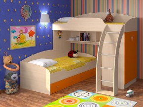 Кровать Соня 1+2 Оранжевый в Арамиле - aramil.magazinmebel.ru | фото