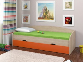 Кровать Соня 2 сонома-оранжевый в Арамиле - aramil.magazinmebel.ru | фото
