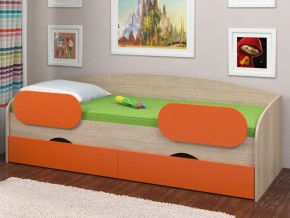 Кровать Соня 2 сонома-оранжевый в Арамиле - aramil.magazinmebel.ru | фото - изображение 2