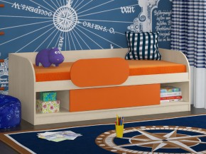 Кровать Соня 4 дуб молочный-оранжевый в Арамиле - aramil.magazinmebel.ru | фото - изображение 3