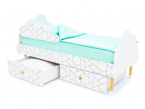 Кровать Stumpa Облако бортик и ящики рисунок Мозаика в Арамиле - aramil.magazinmebel.ru | фото - изображение 5