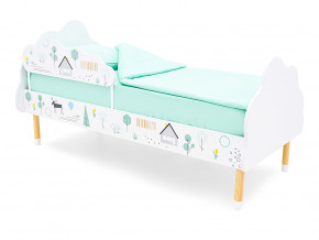 Кровать Stumpa Облако с бортиком рисунок Ферма в Арамиле - aramil.magazinmebel.ru | фото