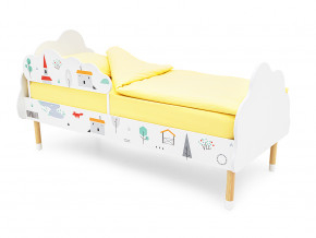 Кровать Stumpa Облако с бортиком рисунок Шале в Арамиле - aramil.magazinmebel.ru | фото