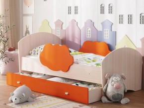 Кровать Тучка с ящиком дуб-оранж в Арамиле - aramil.magazinmebel.ru | фото - изображение 1