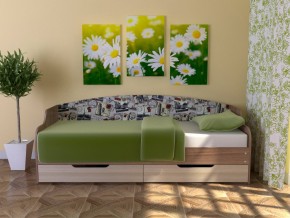 Кровать Юниор Тип 2 Микровелюр-марки 800х1600 в Арамиле - aramil.magazinmebel.ru | фото - изображение 1