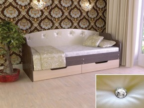 Кровать Юниор Тип 2 Венге/дуб молочный 800х1600 в Арамиле - aramil.magazinmebel.ru | фото