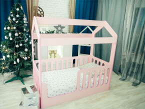 Кроватка-Домик без ящика розовая в Арамиле - aramil.magazinmebel.ru | фото