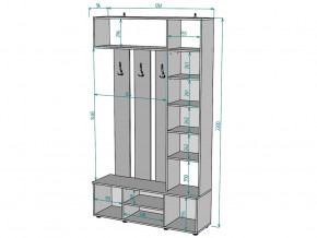 Прихожая с зеркалом V20_M в Арамиле - aramil.magazinmebel.ru | фото - изображение 3