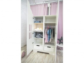 Шкаф детский двухдверный с ящиками Домик в Арамиле - aramil.magazinmebel.ru | фото - изображение 3