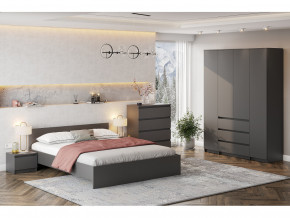Спальня Денвер Графит серый в Арамиле - aramil.magazinmebel.ru | фото