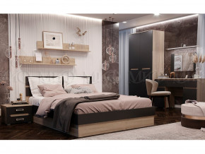 Спальня Ким Графит софт, сонома в Арамиле - aramil.magazinmebel.ru | фото