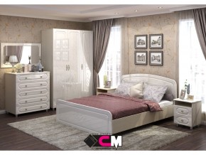 Спальня Виктория МДФ с большим комодом в Арамиле - aramil.magazinmebel.ru | фото - изображение 1