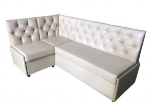 Угловой диван Призма со стяжками белый со спальным местом в Арамиле - aramil.magazinmebel.ru | фото - изображение 1