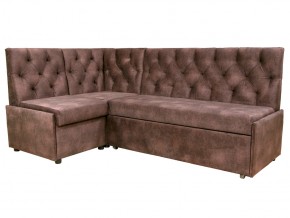 Угловой диван Призма со стяжкми коричневый со спальным местом в Арамиле - aramil.magazinmebel.ru | фото - изображение 1
