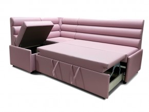 Угловой диван Призма Валики со спальным местом розовый в Арамиле - aramil.magazinmebel.ru | фото - изображение 2